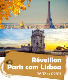 Réveillon Paris com Lisboa - 26/12 a 02/01 - 8 dias Réveillon Paris com Lisboa - 26/12 a 02/01 - 8 dias