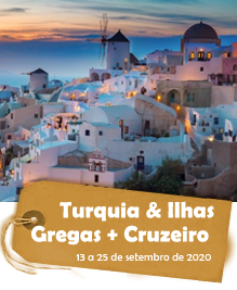 Turquia & Ilhas Gregas + Cruzeiro - 13 a 25 de setembro de 2020 Turquia & Ilhas Gregas + Cruzeiro - 13 a 25 de setembro de 2020